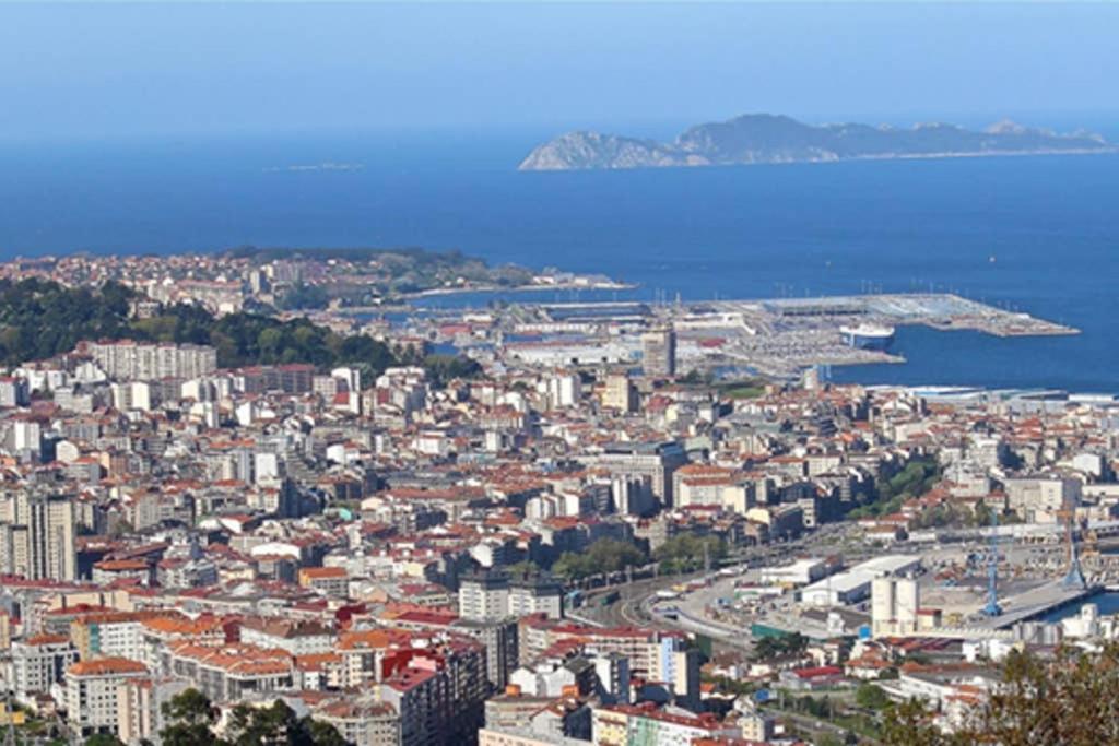 Apartamento Completo Con Parking Privado Y Wifi En San Roque Vigo Dış mekan fotoğraf